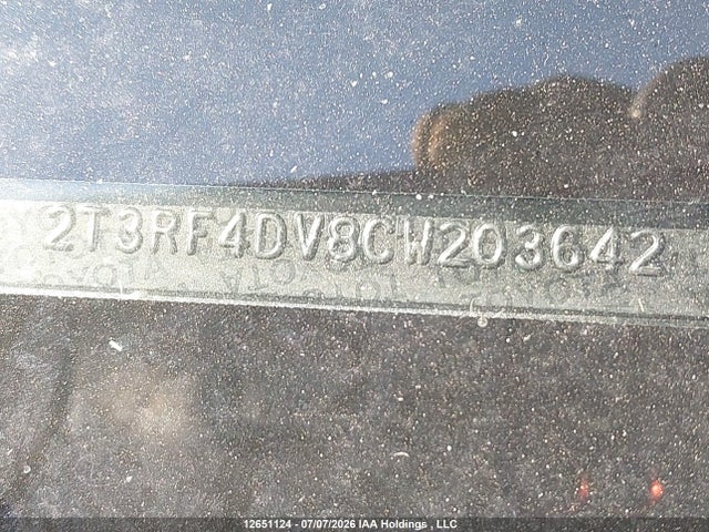 Продажа на аукционе авто 2012 Toyota Rav4 Sport, vin: 2T3RF4DV8CW203642, номер лота: 12651124