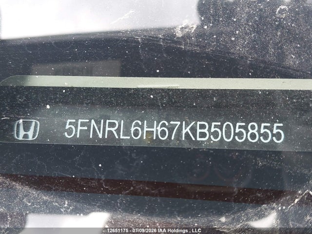 Продажа на аукционе авто 2019 Honda Odyssey Ex-l, vin: 5FNRL6H67KB505855, номер лота: 12651175