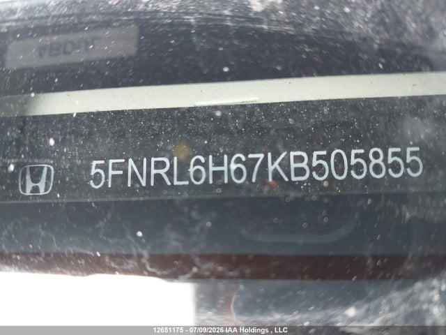 Продажа на аукционе авто 2019 Honda Odyssey Ex-l, vin: 5FNRL6H67KB505855, номер лота: 12651175