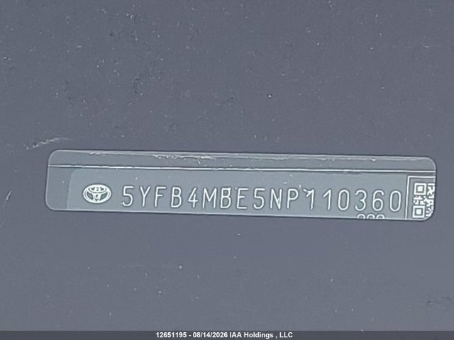 Toyota COROLLA SE 2022 5YFB4MBE5NP110360 Image 19
