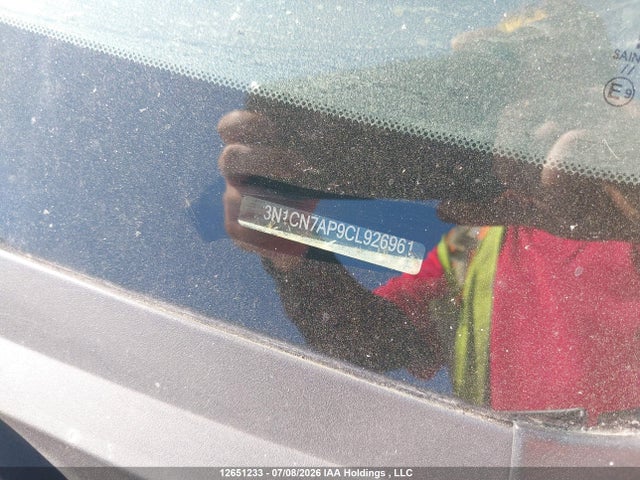 12651233 :رقم المزاد ، 3N1CN7AP9CL926961 vin ، 2012 Nissan Versa مزاد بيع