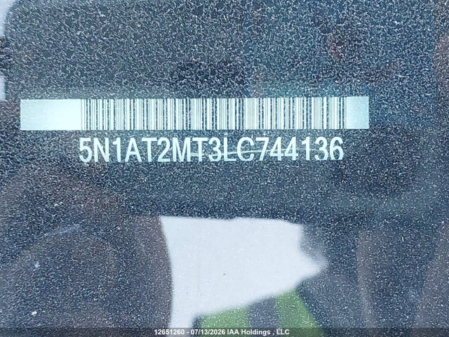 Aukcja sprzedaży 2020 Nissan Rogue, vin: 5N1AT2MT3LC744136, numer aukcji: 12651260