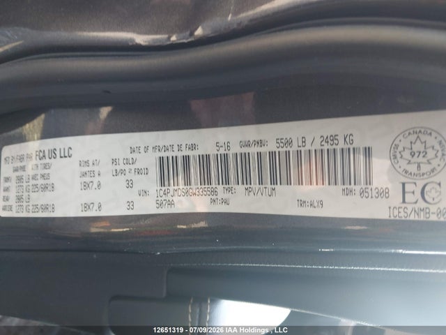 Jeep Cherokee 2016 1C4PJMDS0GW335586 Image 9