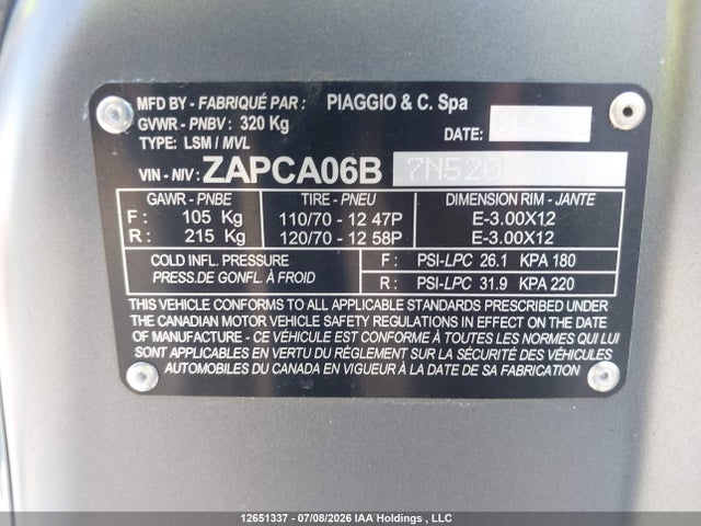 Vespa Primavera/sprint 50 2022 ZAPCA06B7N5202099 Image 14
