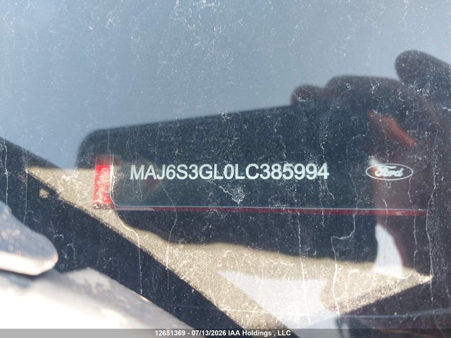 Aukcja sprzedaży 2020 Ford Ecosport Se, vin: MAJ6S3GL0LC385994, numer aukcji: 12651369