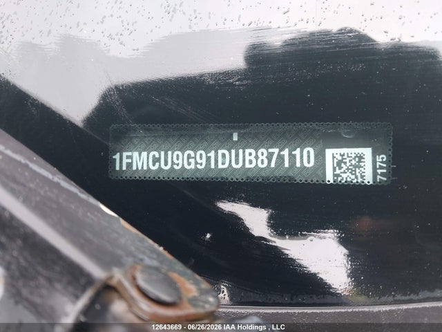12643669 :رقم المزاد ، 1FMCU9G91DUB87110 vin ، 2013 Ford Escape Se مزاد بيع