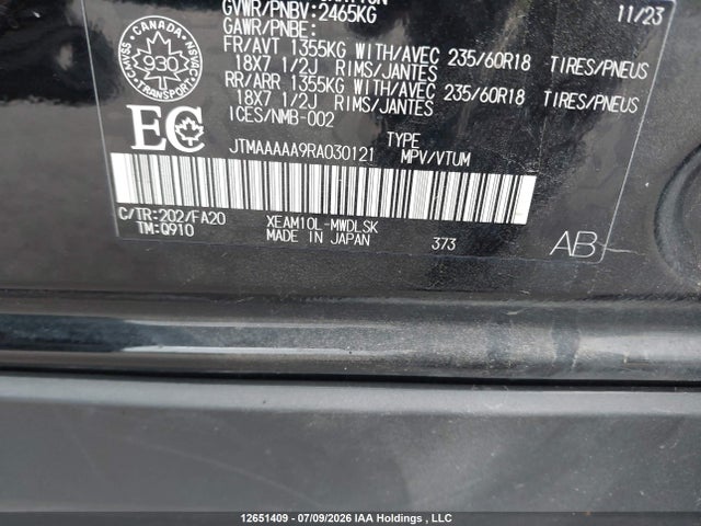 Toyota Bz4x Le 2024 JTMAAAAA9RA030121 Image 18