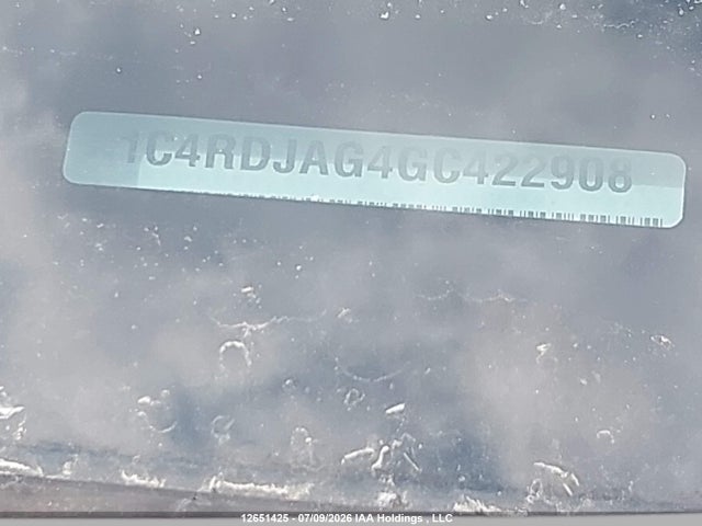 1C4RDJAG4GC422908 Dodge Durango Sxt