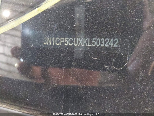 Продажа на аукционе авто 2019 Nissan Kicks S/sr/sv, vin: 3N1CP5CUXKL503242, номер лота: 12634768
