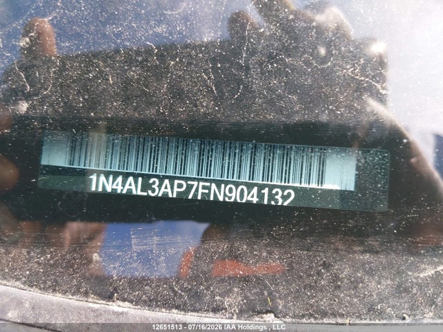 12651513 :رقم المزاد ، 1N4AL3AP7FN904132 vin ، 2015 Nissan Altima 2.5/2.5 S/2.5 Sl/2.5 Sv مزاد بيع
