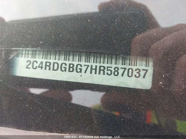 Aukcja sprzedaży 2017 Dodge Grand Caravan, vin: 2C4RDGBG7HR587037, numer aukcji: 12651533