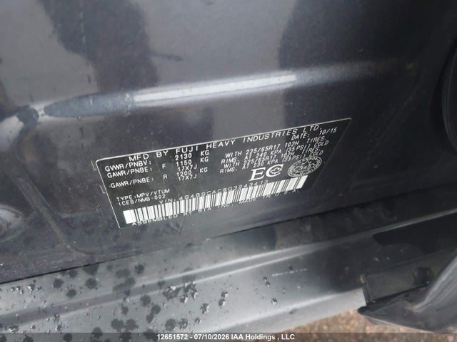 Subaru Outback 2.5i 2016 4S4BSCAC8G3243413 Image 18