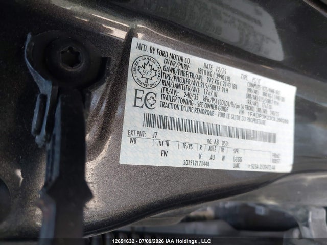 2016 Ford Focus მანქანა იყიდება აუქციონზე, vin: 1FADP3K23GL260260, აუქციონის ნომერი: 12651632