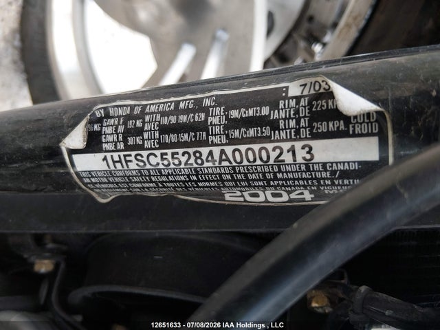 Auction sale of the 2004 Honda Vtx1300 C, vin: 1HFSC55284A000213, lot number: 12651633