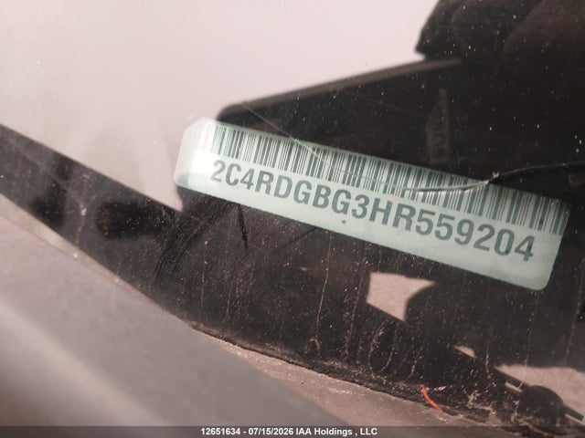 2C4RDGBG3HR559204 Dodge Grand Caravan Cvp/sxt