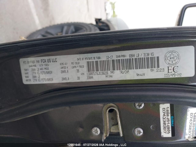 RAM 1500 Sport 2018 1C6RR7UT6JS196226 Image 9