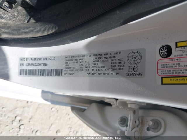 1C6RRFGG2SN678796 RAM 1500 Tradesman
