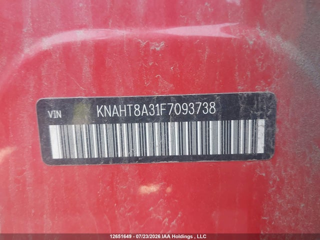 Продажа на аукционе авто 2015 Kia Rondo Lx/lx Value/lx Winter Edition, vin: KNAHT8A31F7093738, номер лота: 12651649