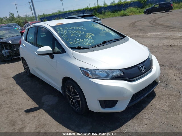 2016 Honda Fit Lx მანქანა იყიდება აუქციონზე, vin: 3HGGK5H51GM104723, აუქციონის ნომერი: 12651650
