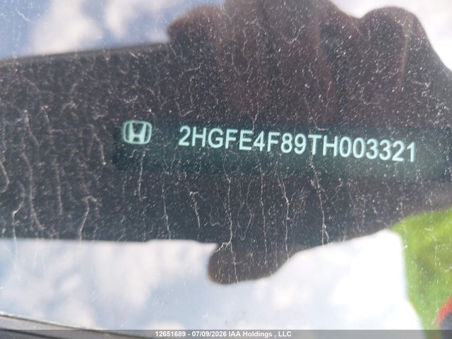 12651689 :رقم المزاد ، 2HGFE4F89TH003321 vin ، 2026 Honda Civic Sport Hybrid/sport Touring Hybrid مزاد بيع