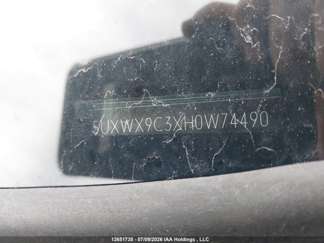 Продаж на аукціоні авто 2017 Bmw X3 Xdrive28i, vin: 5UXWX9C3XH0W74490, номер лоту: 12651738
