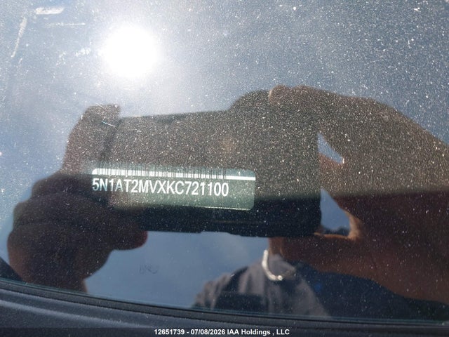 12651739 :رقم المزاد ، 5N1AT2MVXKC721100 vin ، 2019 Nissan Rogue S/sl/sv مزاد بيع