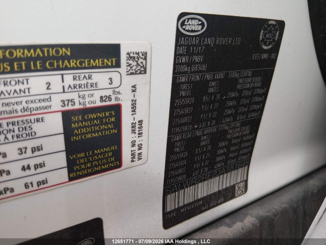 SALWR2RE2JA181648 Land Rover Range Rover Sport Supercharged Dynamic