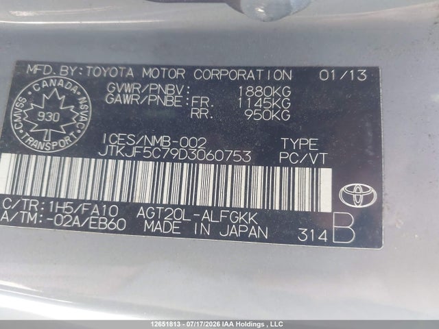 Scion TC 2014 JTKJF5C79D3060753 Image 9