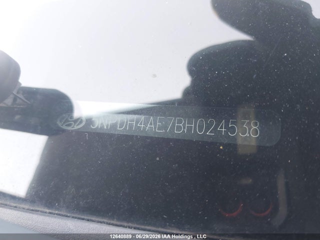 Aukcja sprzedaży 2011 Hyundai Elantra Gl, vin: 5NPDH4AE7BH024538, numer aukcji: 12640889