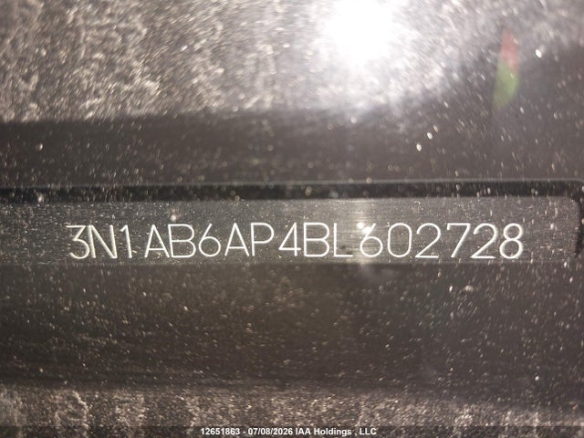 Продаж на аукціоні авто 2011 Nissan Sentra 2.0, vin: 3N1AB6AP4BL602728, номер лоту: 12651863