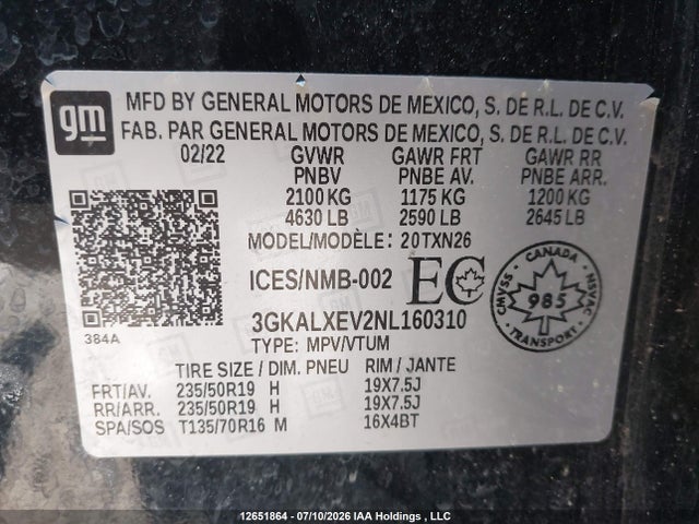 GMC Terrain Denali 2022 3GKALXEV2NL160310 Image 18