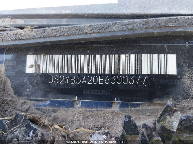 Продаж на аукціоні авто 2011 Suzuki Sx4 Jx, vin: JS2YB5A20B6300377, номер лоту: 12651874