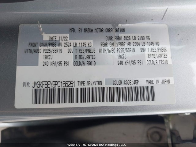 JM3KFBEY9P0156251 Mazda Cx-5 Signature