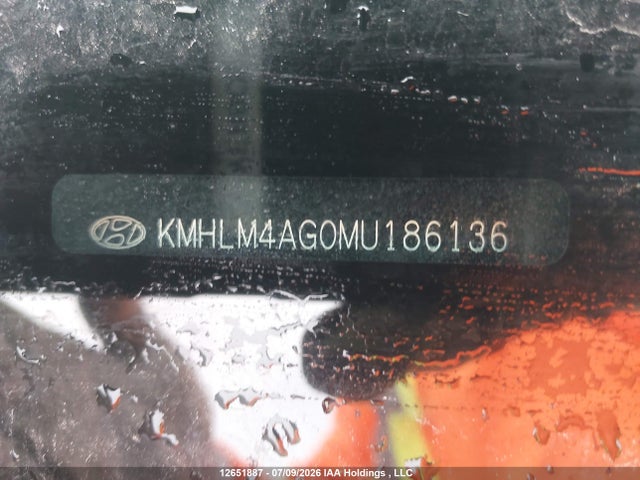 12651887 :رقم المزاد ، KMHLM4AG0MU186136 vin ، 2021 Hyundai Elantra مزاد بيع