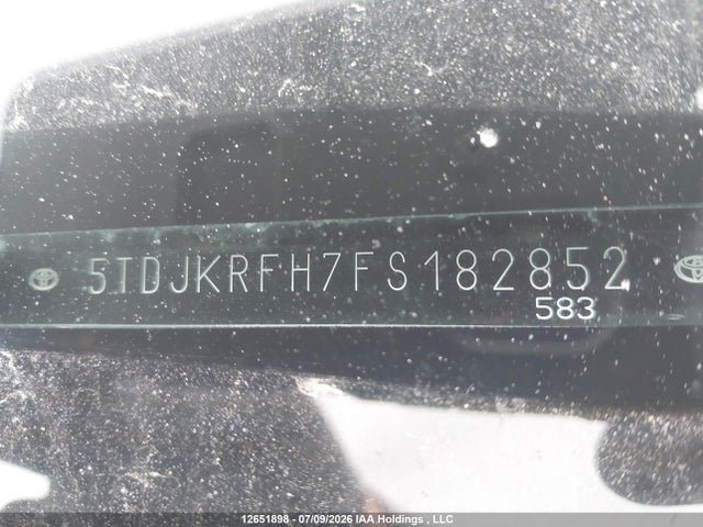 Продаж на аукціоні авто 2015 Toyota Highlander Xle, vin: 5TDJKRFH7FS182852, номер лоту: 12651898