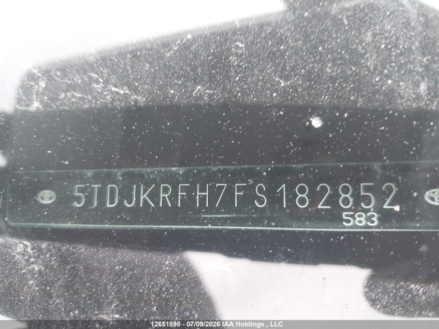 Продаж на аукціоні авто 2015 Toyota Highlander Xle, vin: 5TDJKRFH7FS182852, номер лоту: 12651898