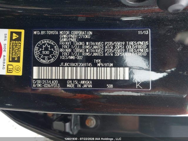 Lexus RX 450H 2014 JTJBC1BA2E2069745 Image 19