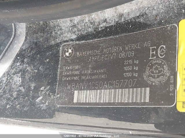 2010 Bmw 5 Series 528xi მანქანა იყიდება აუქციონზე, vin: WBANV1C50AC157707, აუქციონის ნომერი: 12651932