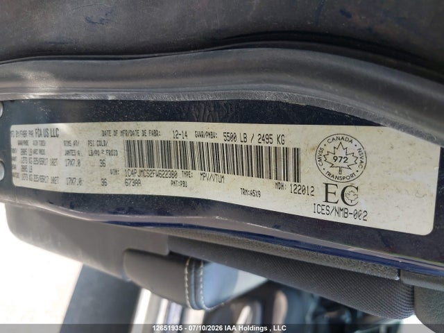 Продажа на аукционе авто 2015 Jeep Cherokee, vin: 1C4PJMCS2FW622380, номер лота: 12651935