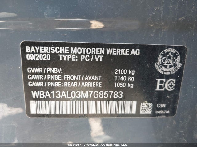 WBA13AL03M7G85783 BMW M235i Gran Coupe Xdrive