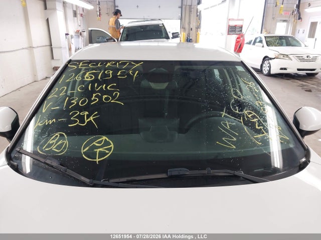 2022 Honda Civic Lx მანქანა იყიდება აუქციონზე, vin: 2HGFE2F28NH130502, აუქციონის ნომერი: 12651954