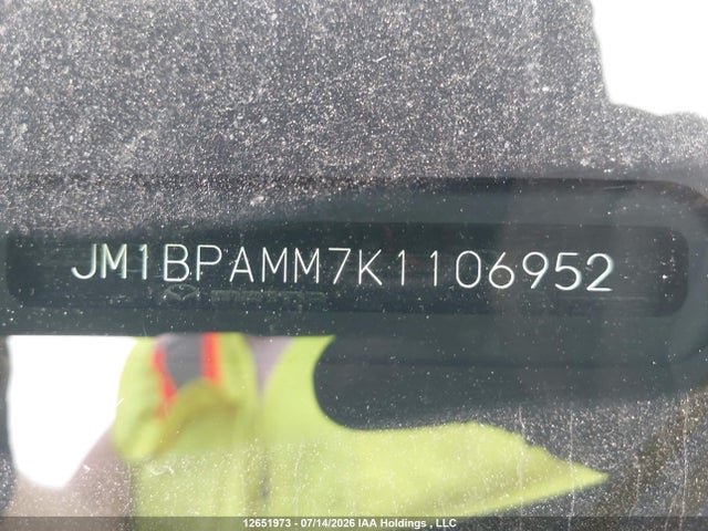 Aukcja sprzedaży 2019 Mazda Mazda3 Gt, vin: JM1BPAMM7K1106952, numer aukcji: 12651973