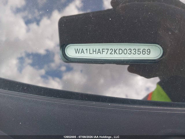12652005 :رقم المزاد ، WA1LHAF72KD033569 vin ، 2019 Audi Q7 45 Progressiv مزاد بيع