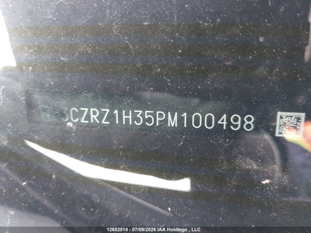 12652014 :رقم المزاد ، 3CZRZ1H35PM100498 vin ، 2023 Honda Hr-v Lx مزاد بيع