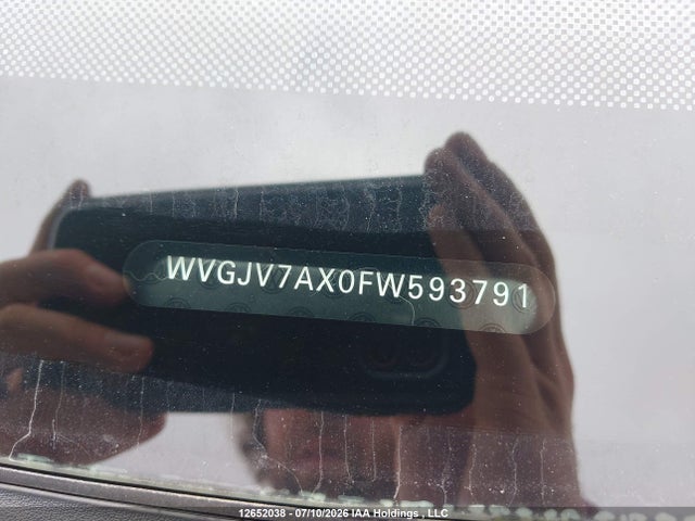 Aukcja sprzedaży 2015 Volkswagen Tiguan, vin: WVGJV7AX0FW593791, numer aukcji: 12652038