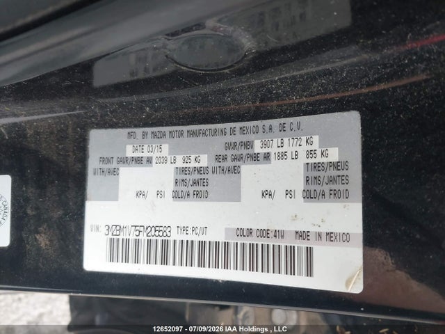 Mazda Mazda3 Gs 2015 3MZBM1V75FM205583 Image 18