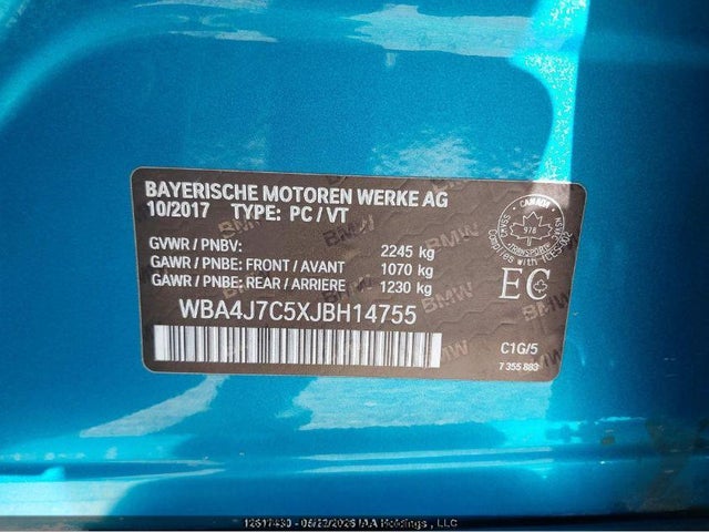 WBA4J7C5XJBH14755 BMW 440i Gran Coupe Xdrive
