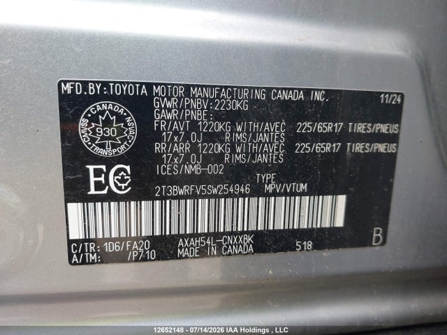 Toyota RAV4 HYBRID 2025 2T3BWRFV5SW254946 Image 21