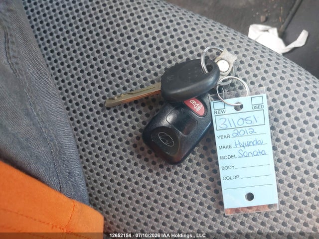 12652154 :رقم المزاد ، 5NPEB4AC1CH421801 vin ، 2012 Hyundai Sonata Gls مزاد بيع
