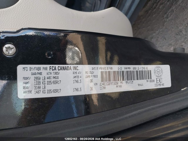 2015 Chrysler Town & Country მანქანა იყიდება აუქციონზე, vin: 2C4RC1CG6FR716350, აუქციონის ნომერი: 12652163